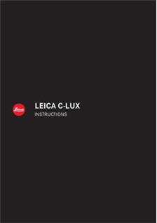 Leica C-Lux manual. Camera Instructions.